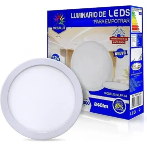 Luminario LED para Empotrar Con Resortes 12W 840lm 6500K MEGALUZ
