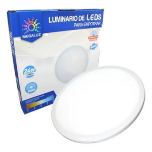 Luminario LED para Empotrar Con Resortes 24W 1260lm 6500K MEGALUZ